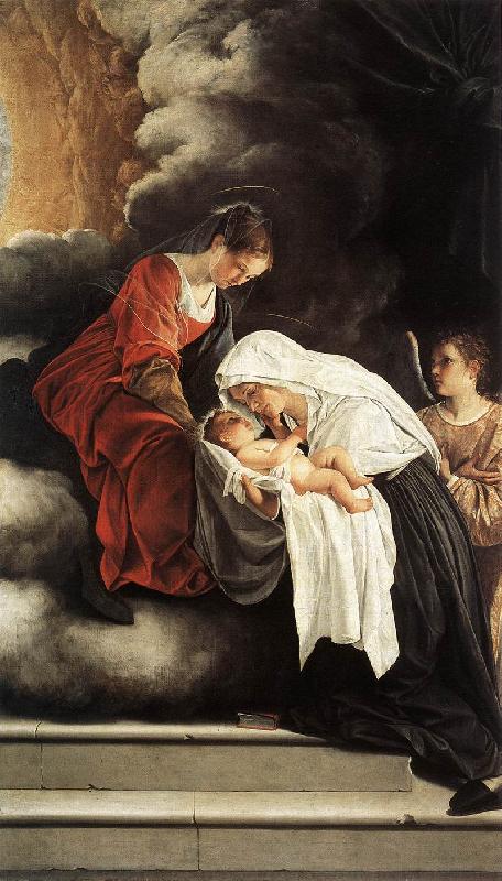 GENTILESCHI, Orazio The Vision of St Francesca Romana sdg oil painting picture